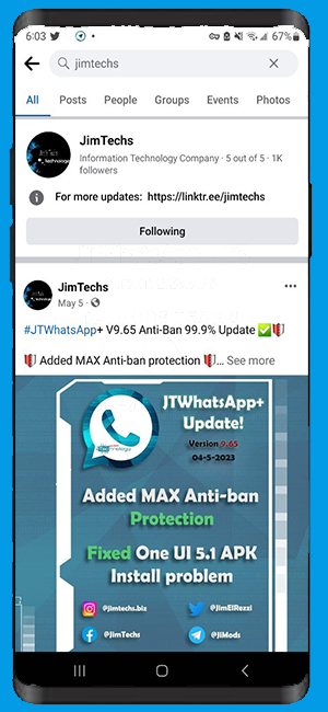 JTFacebook+ JiMODs v2.0 Jimtechs Editions