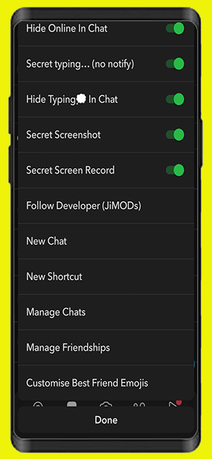 Snapchat+ JiMODs Jimtechs Editions